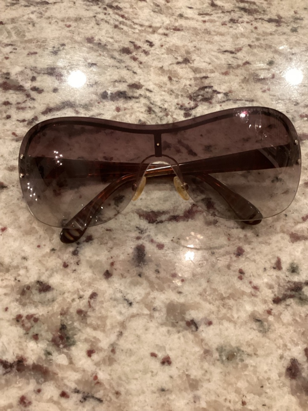 Marc by Marc Jacobs Brown Gradient Shield Sunglasses